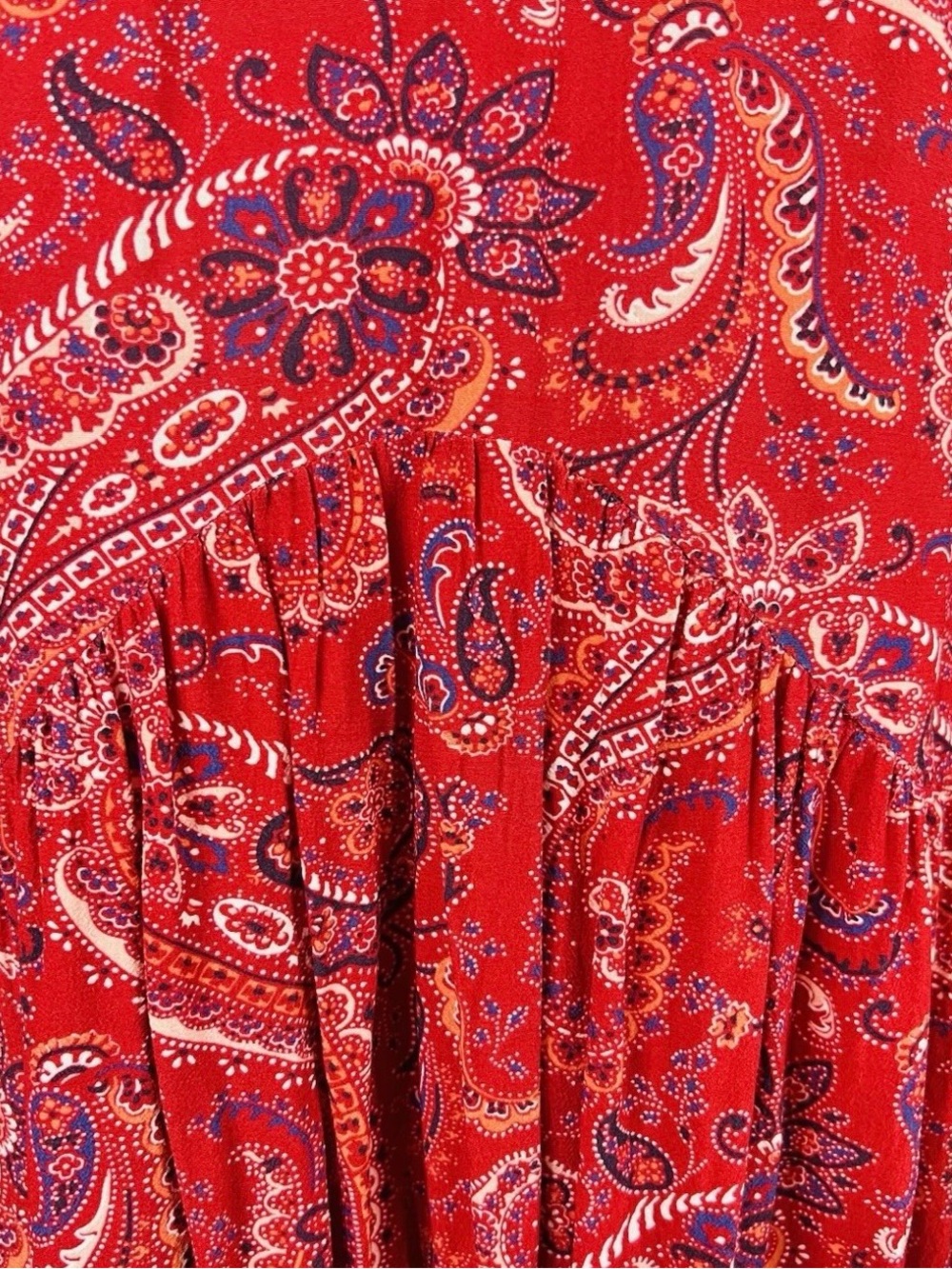 Tigerlily Mayfield Paisley Smock Dress Size Us 8 Au 12 Festival Boho Chic Flowy - Picture 8 of 10